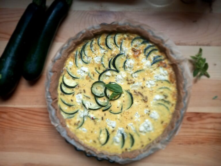 tarte protéinée aux courgettes recette chloé collier